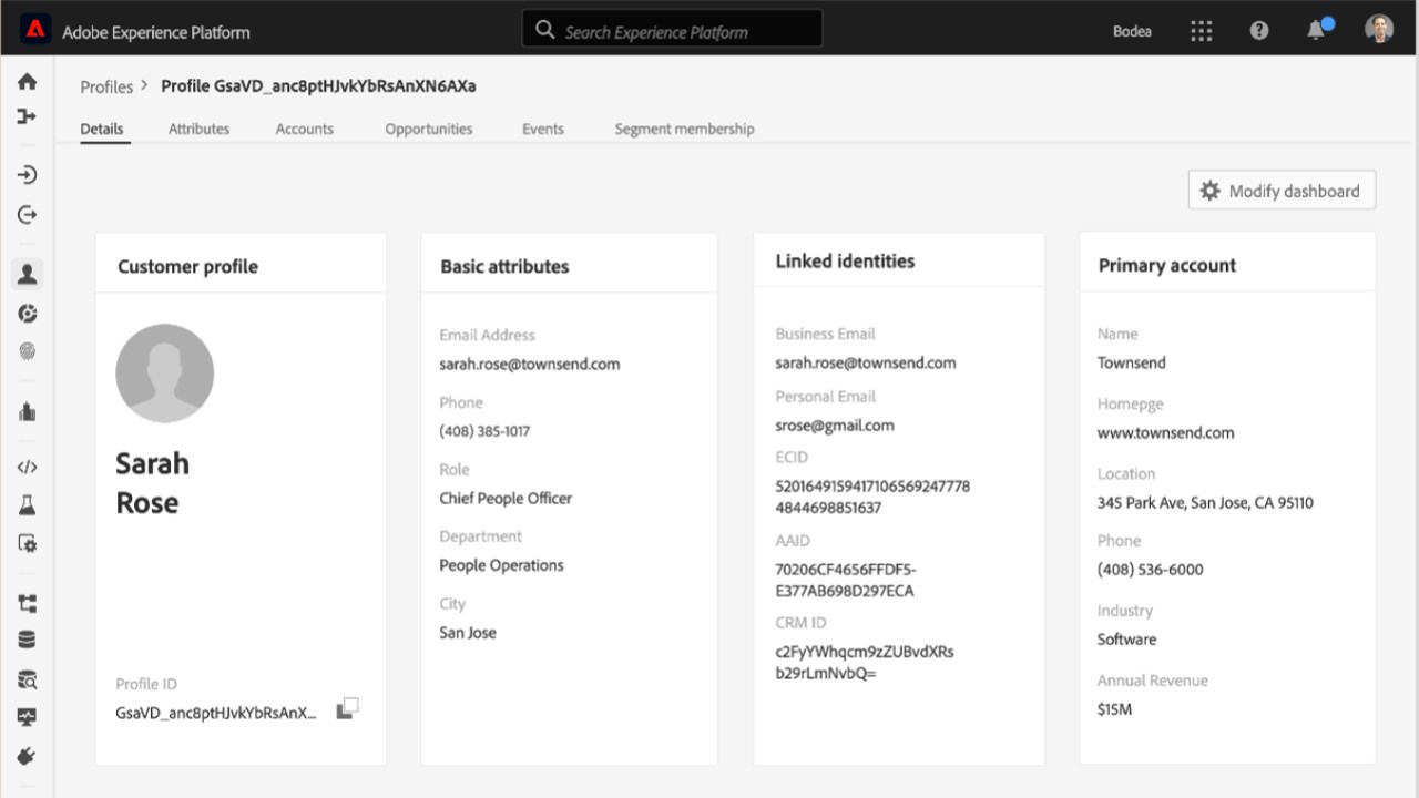 Snapshot 3 of Adobe Real-Time Customer Data Platform