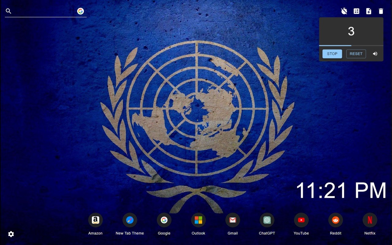 United Nations Flag Wallpaper New Tab