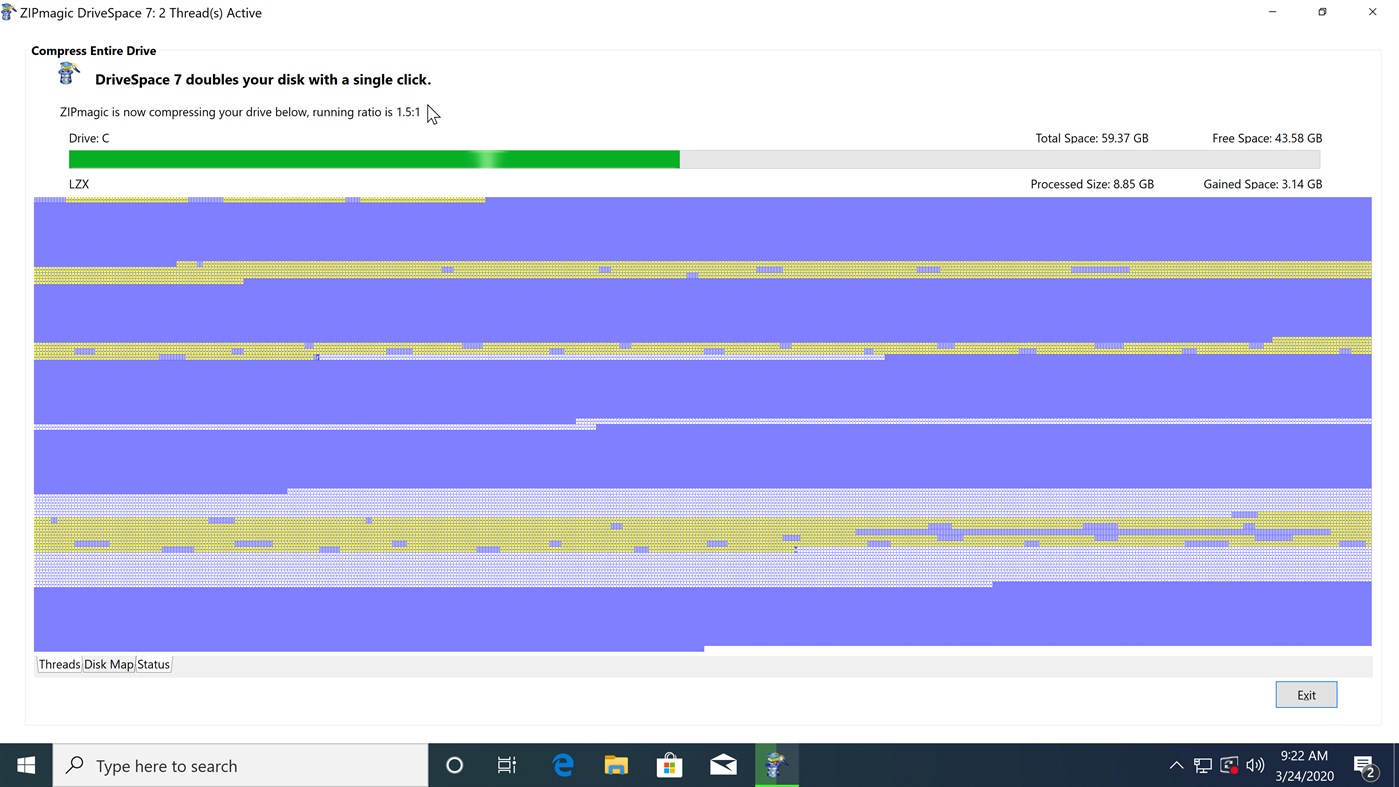 #4. DriveSpace (Windows) 由: ZIPmagic Software