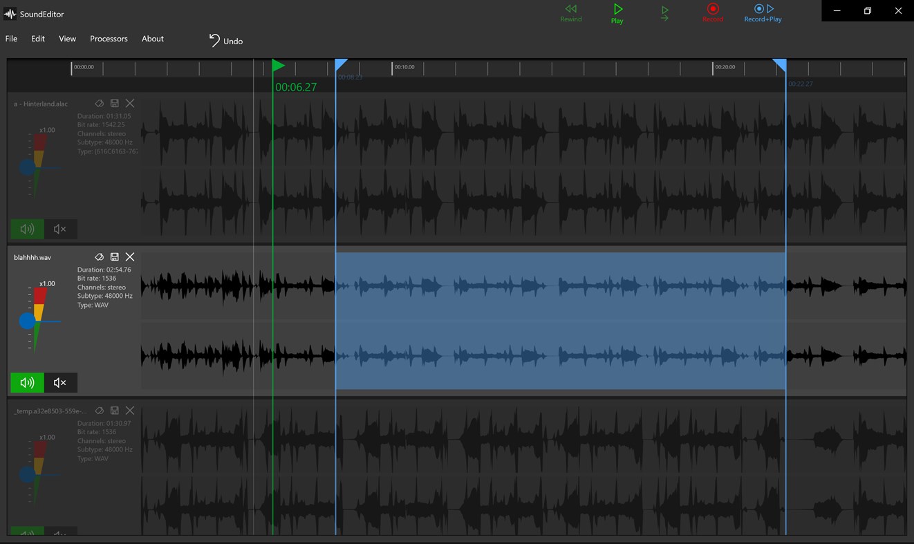 #1. Sound Editor (Windows) بواسطة: mccalla