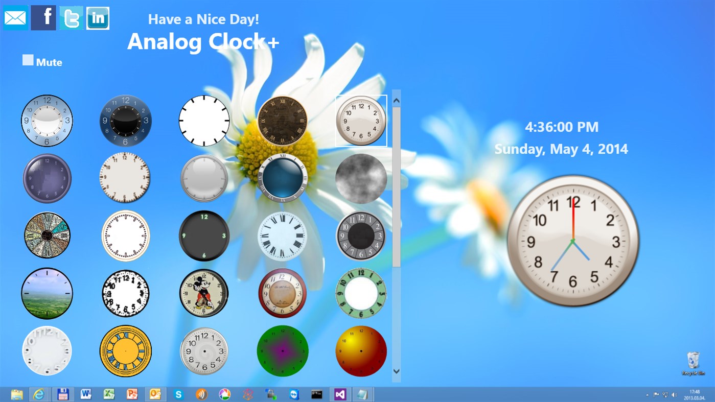 #3. Analog Clock+ (Windows) Podle: trenya