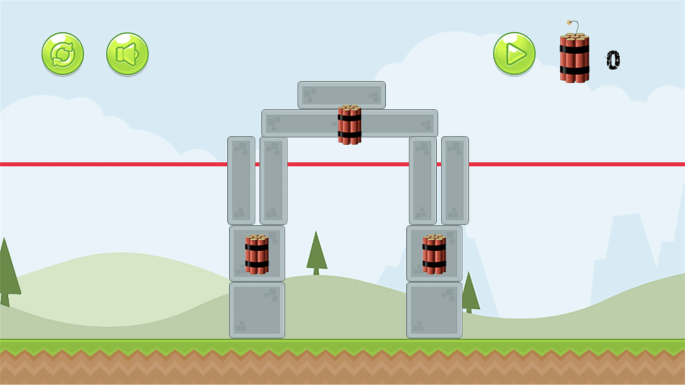 #1. Destroy With Dynamite Puzzle (Windows) 由: ChaoZeng