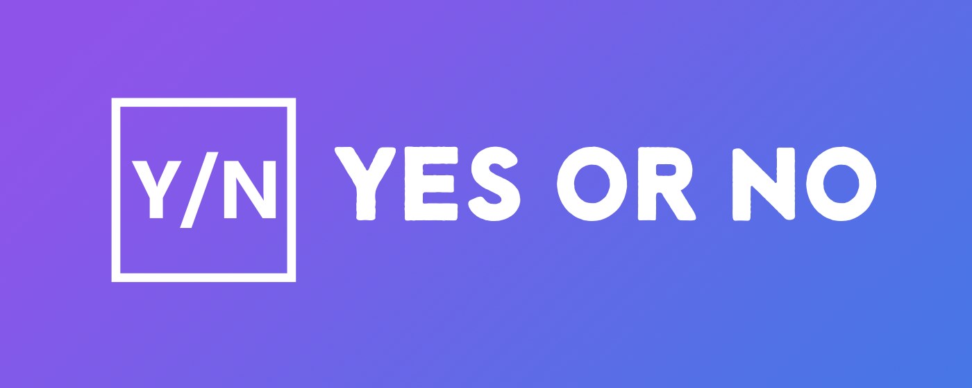 Yes or No marquee promo image