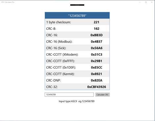 CRC Calculator Pro screenshot 1