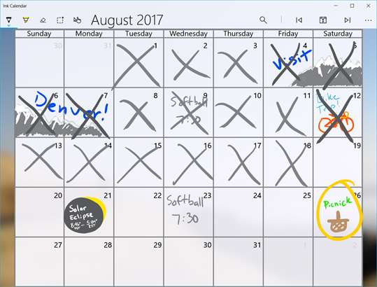 Ink Calendar screenshot 1