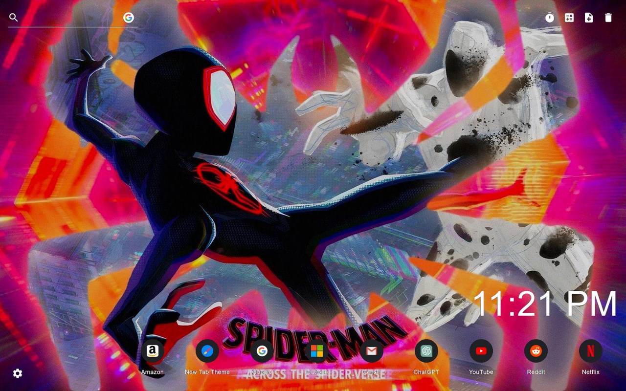 Spider-Man: Across the Spider-Verse New Tab