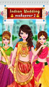 Indian Wedding Dressup & Makeover - Fun Beauty Makeup Game For Girls screenshot 1