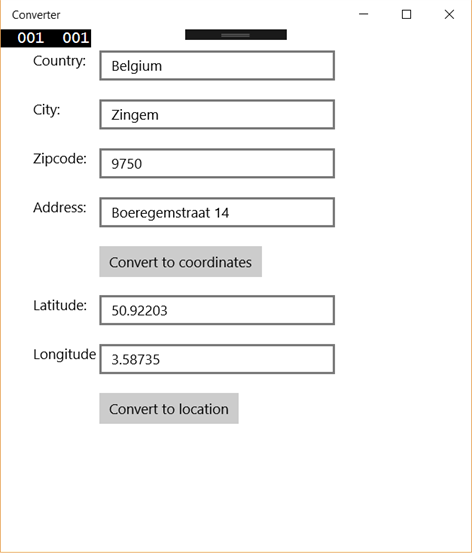 Address Coordinate Converter Screenshots 1