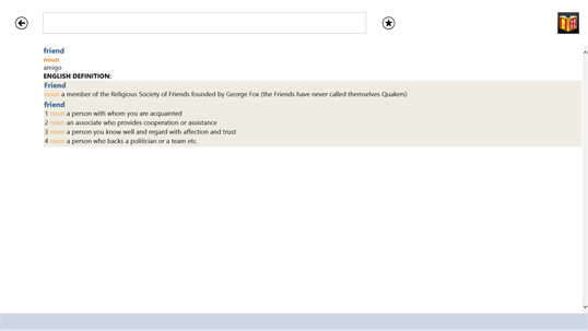 Spanish<>English Dictionary screenshot 2