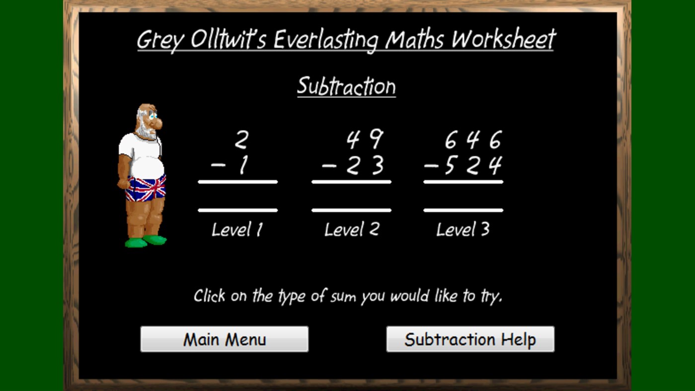 #3. Everlasting Maths Worksheets (Windows) 由: Grey Olltwit Software