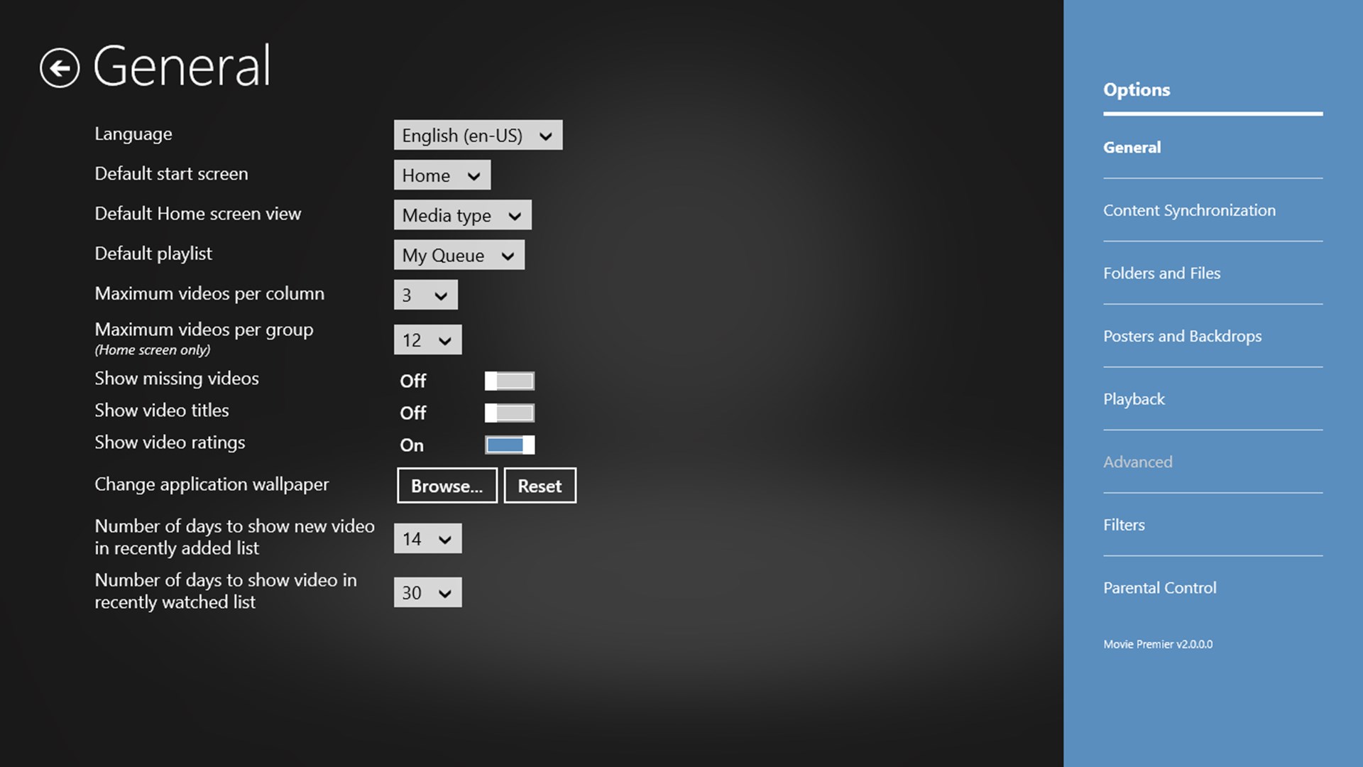 Movie Premier Windows Apps Appagg