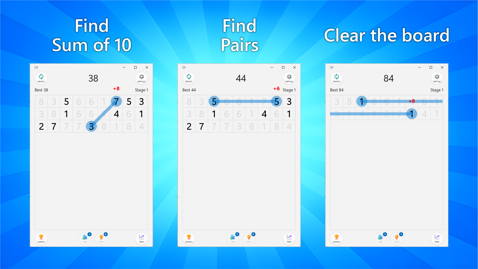 Number Match - Find Pairs & Sum of 10 screenshot