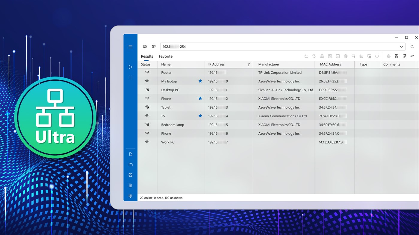 #1. Network Scanner Ultra (Windows) Podle: Art Group
