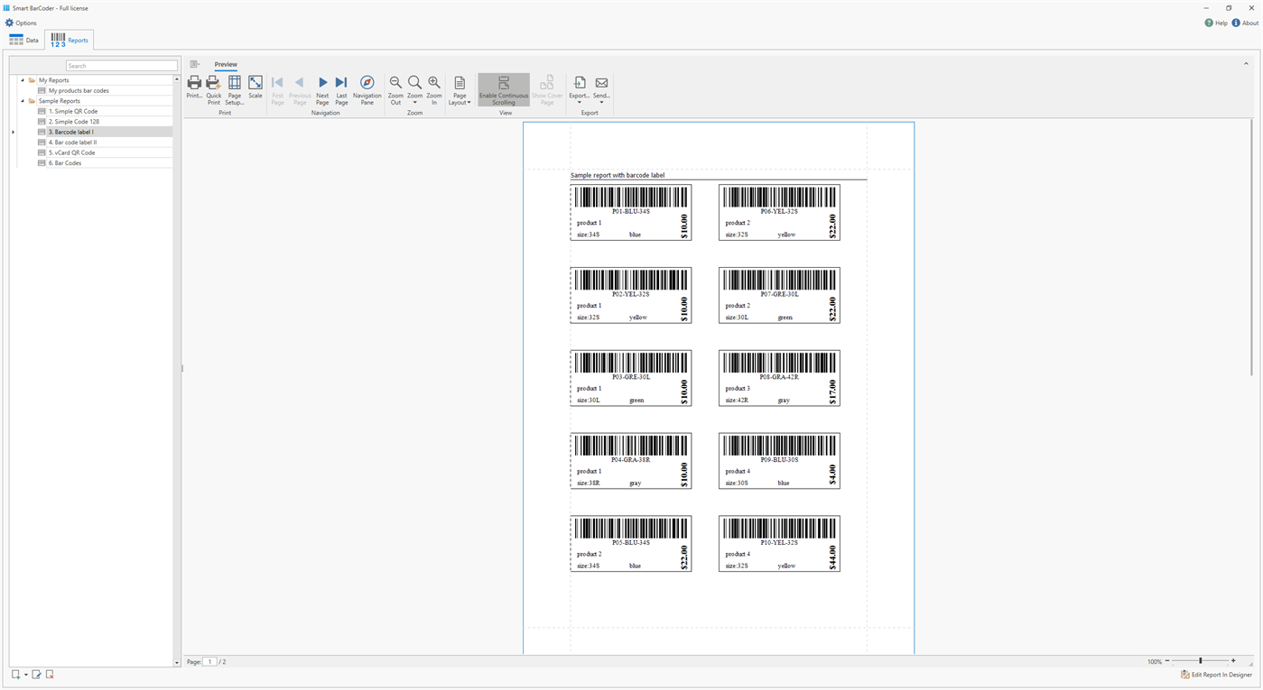 #1. Label & Barcode Studio (Windows) بواسطة: DefinedBytes