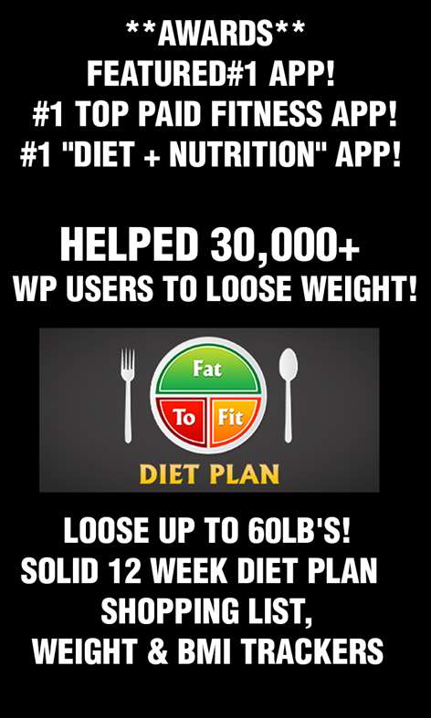 Fat to Fit Diet Plan FREE Screenshots 1