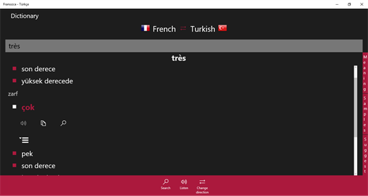 French - Turkish screenshot 1