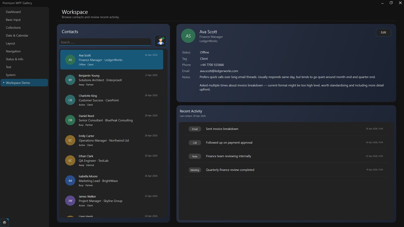 #2. WPF Gallery – AtomicUI (Windows) Ved: AtomicApps