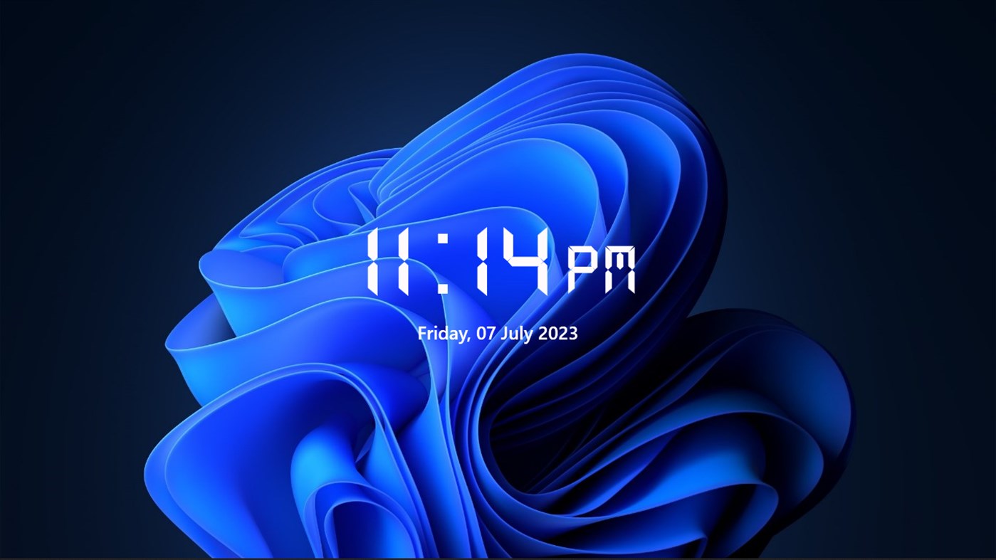 #3. Personal Screen Clock (Windows) Bởi: ObSharp