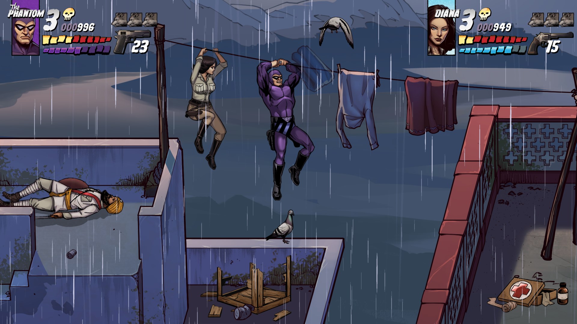 充滿細節的背景與角色設計，展現開發團隊的美術功力。