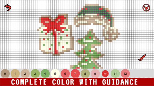Christmas Sandbox Number Coloring- Color By Number screenshot 2