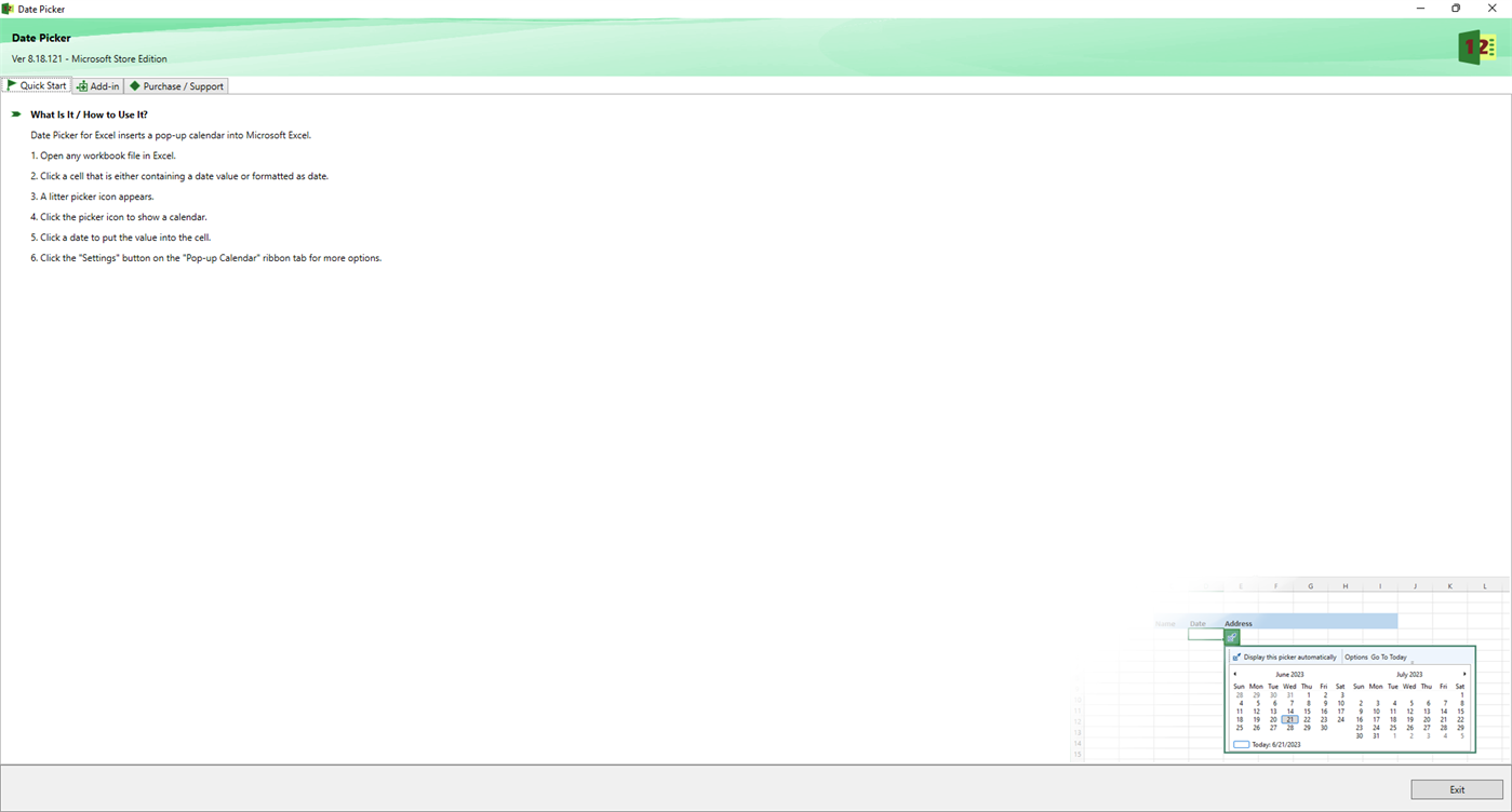#1. Date Picker (Windows) 由: Uniform Software LTD