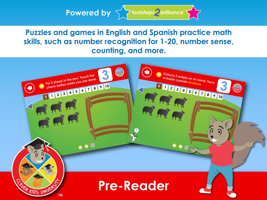 #4. Clever Kids University - Pre-Reader (Windows) Bởi: Footsteps2Brilliance, Inc.