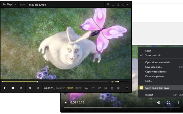 PotPlayer YouTube Shortcut, Open Links