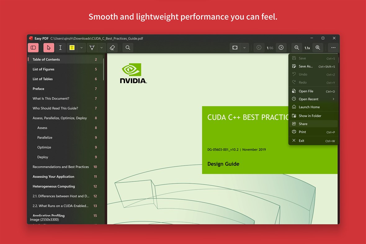 #2. Easy PDF (Windows) By: MilesChing