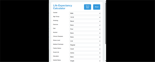 Life Expectancy Calculator marquee promo image