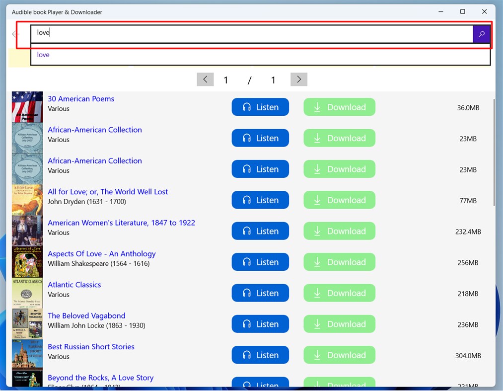 #5. Audio Book Listening and Downloading (Windows) Podle: Summer Apps 10