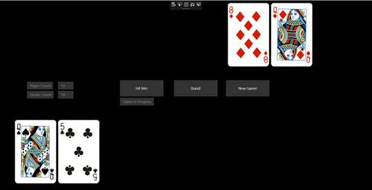 Simple Blackjack# screenshot 1