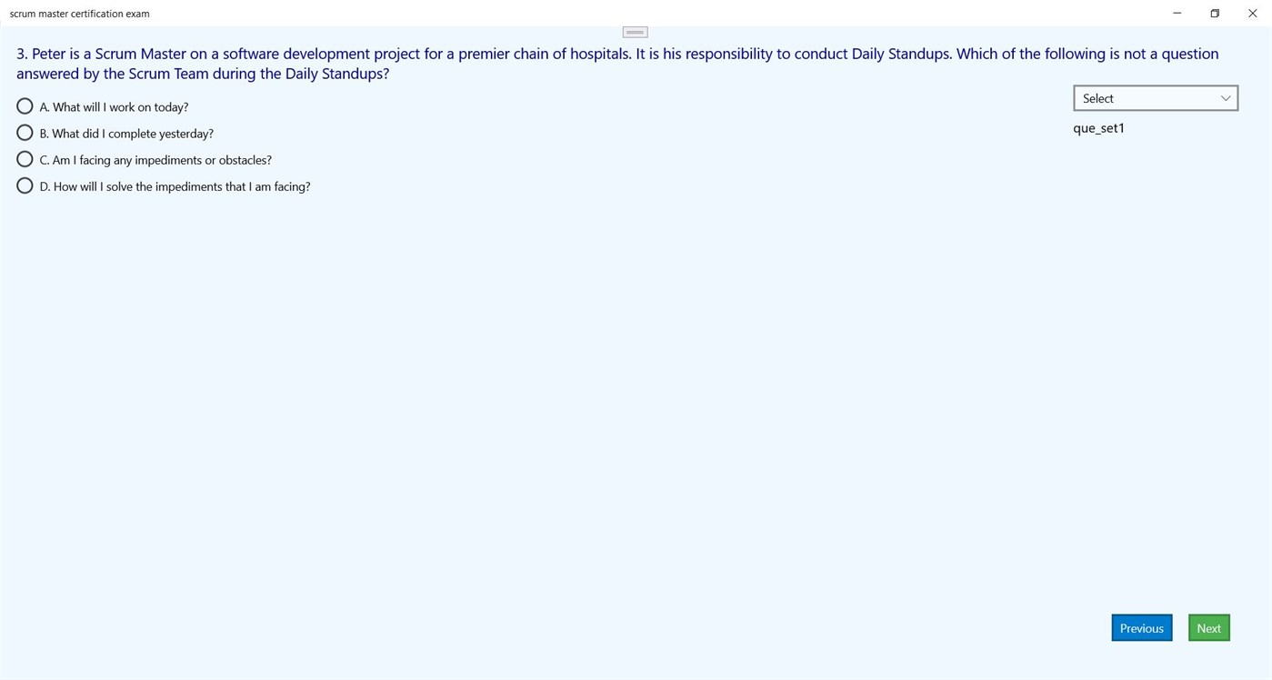 #1. scrum master certification exam (Windows) Ved: Data extractor