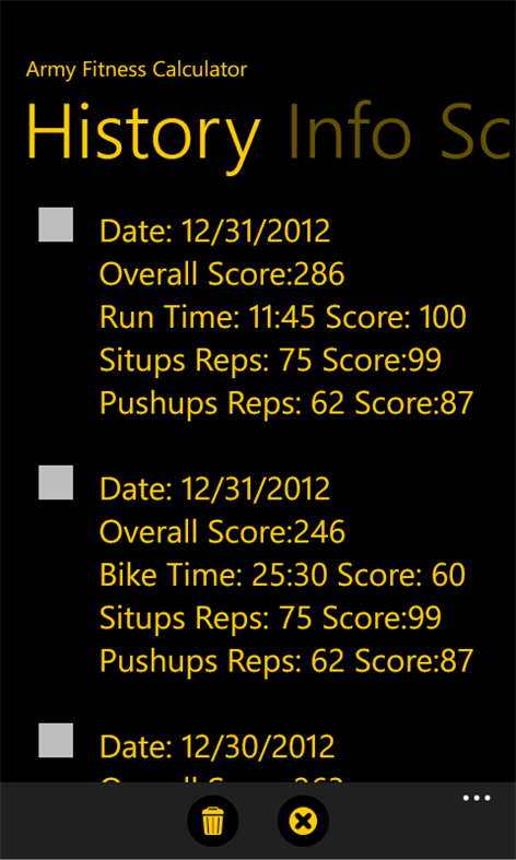Army Fitness Calculator Screenshots 2