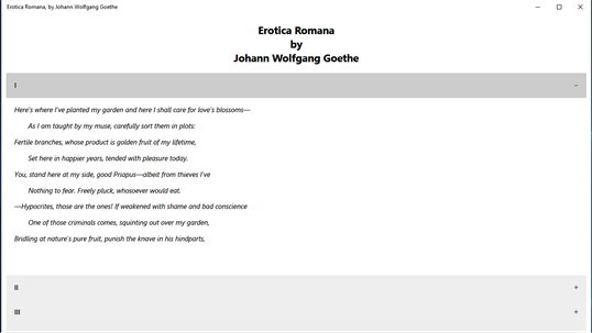 Erotica Romana, by Johann Wolfgang Goethe screenshot 4