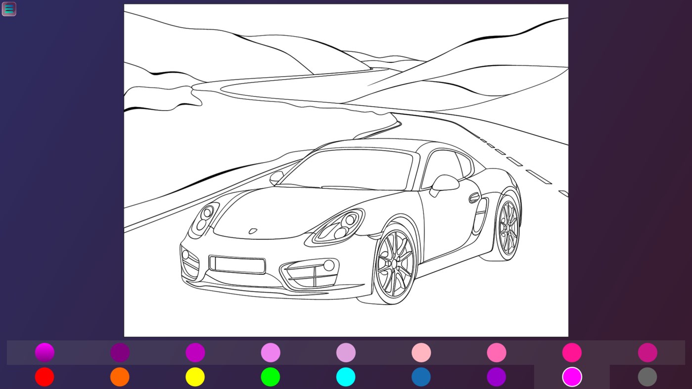 640 Car Tuning Coloring Book Free Images