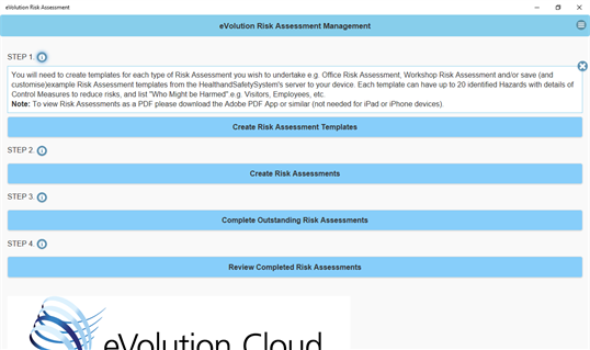 eVolution Risk Assessment (Single User) screenshot 2