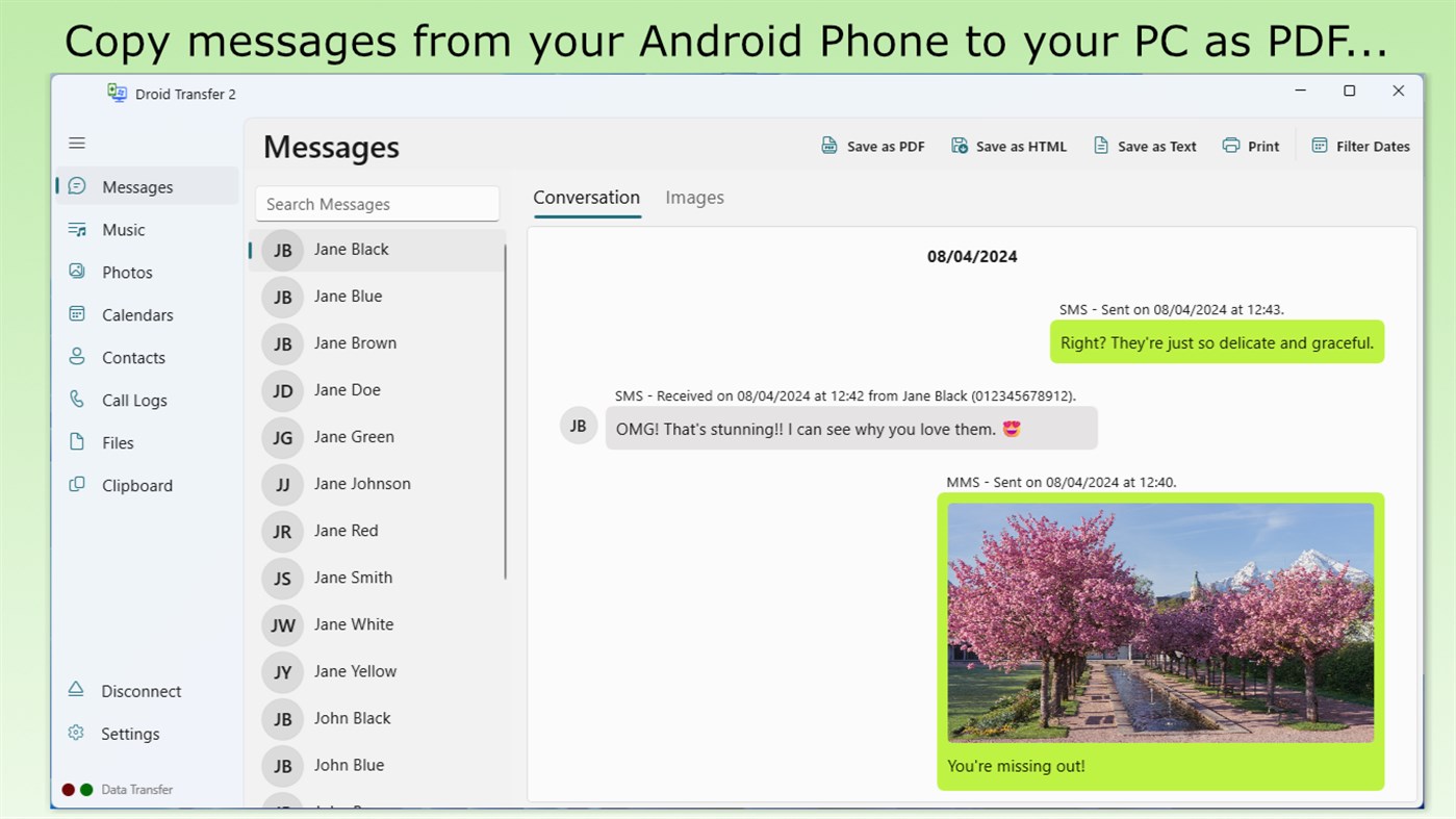 #1. Droid Transfer (Windows) 由: Wide Angle Software Ltd