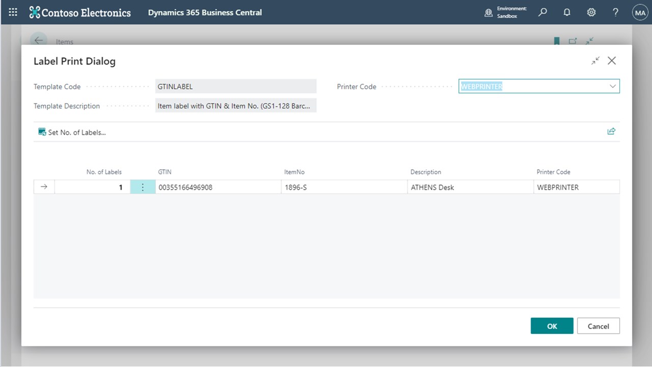 Snapshot 2 of Print-It with Loftware Cloud