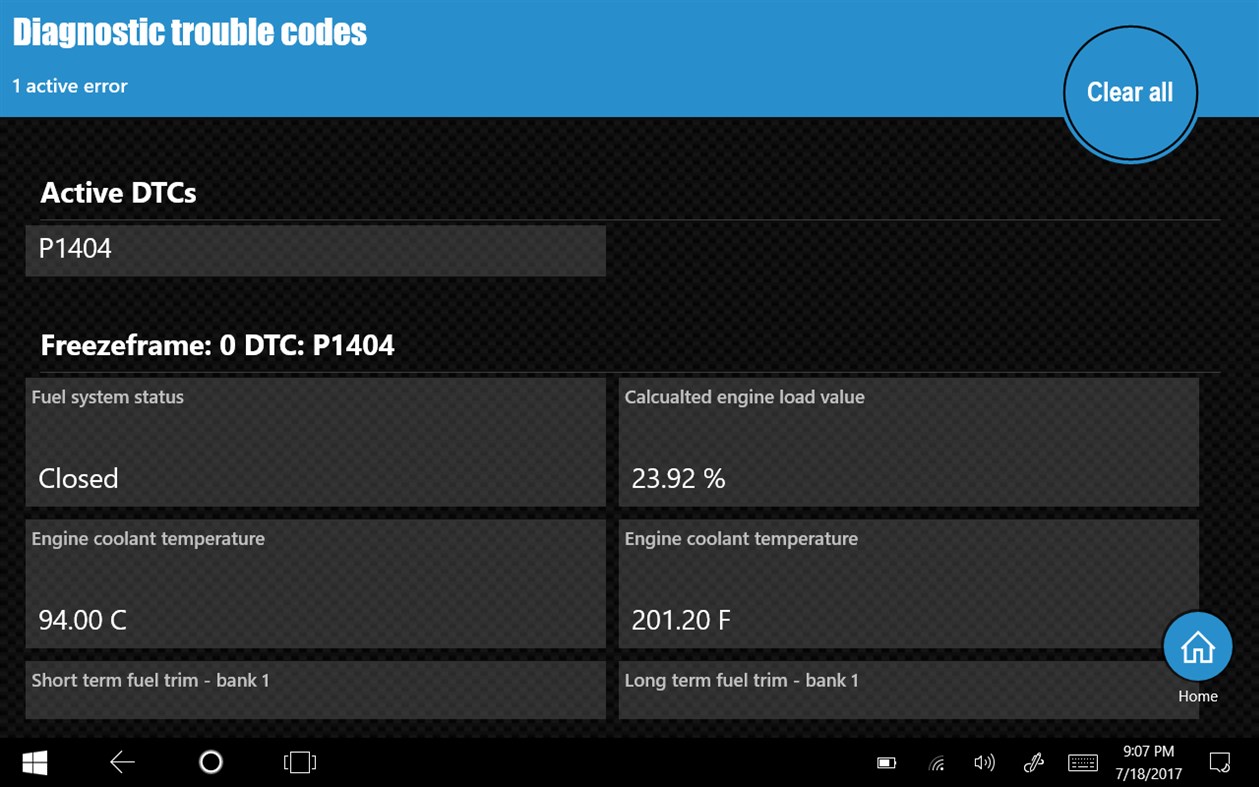 #6. OBD dash.Pro (Windows) By: FredsToolbox