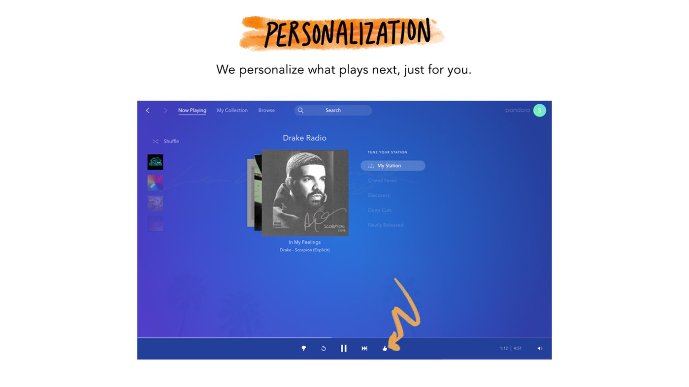 #1. Pandora (Windows) Által: Pandora Media Inc