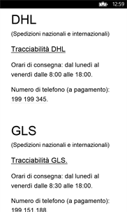 Traccia Pacco Italia screenshot 3