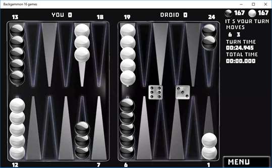 Backgammon 16 games screenshot 5