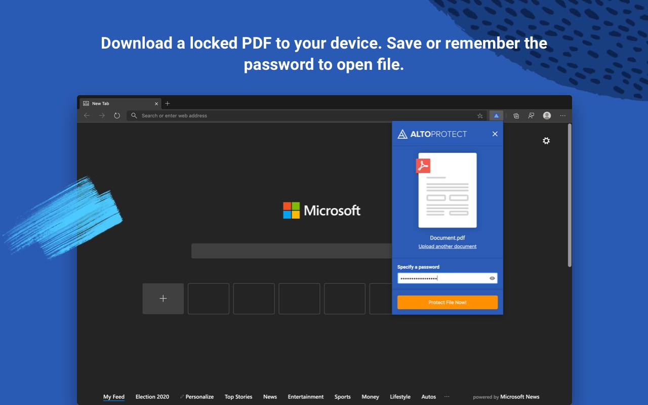 Alto Protect PDF Files by PDFfiller