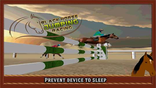 Black Horse Jumping Racing screenshot 4