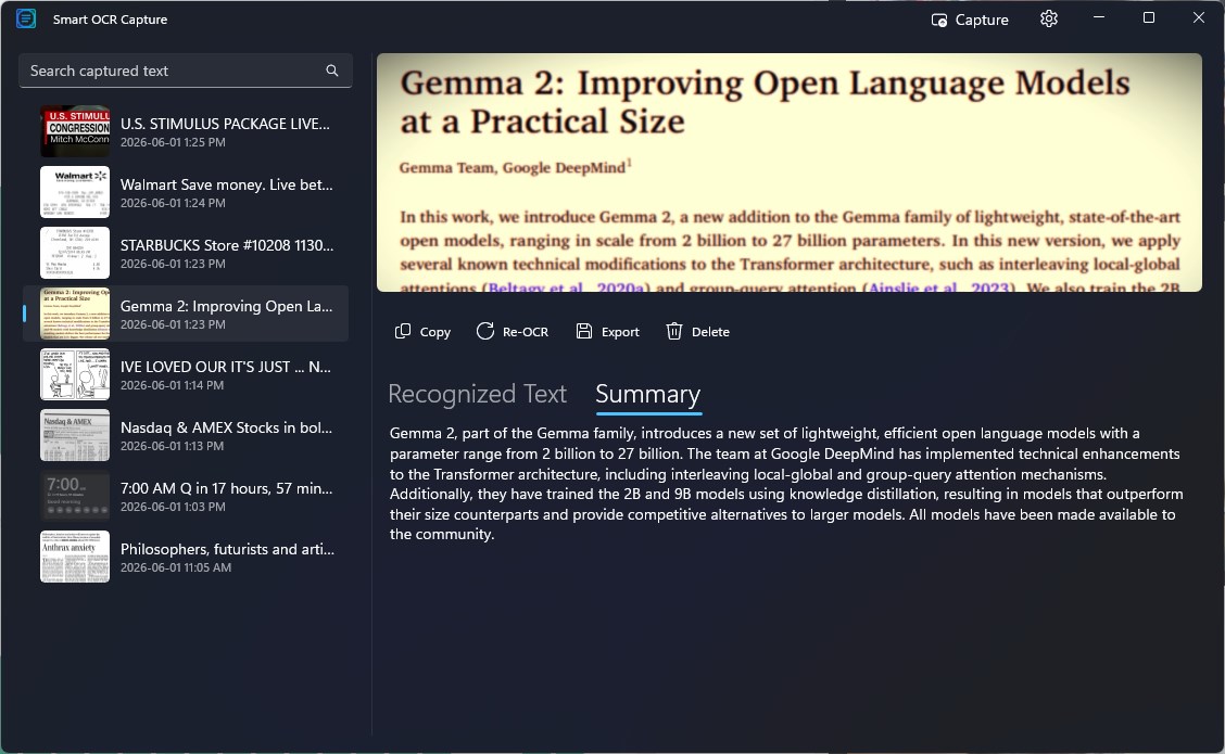 Smart OCR Capture screenshot 2