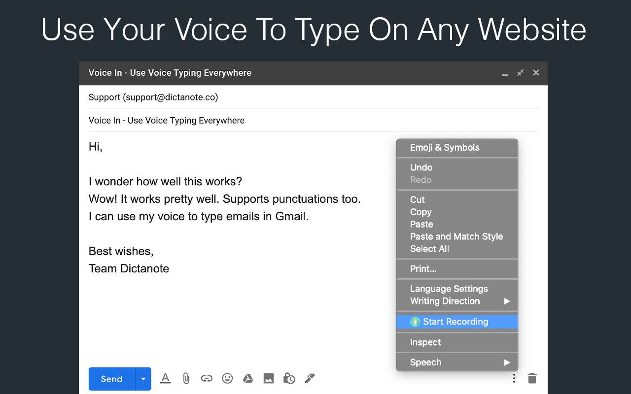 Voice In - Speech-To-Text Dictation