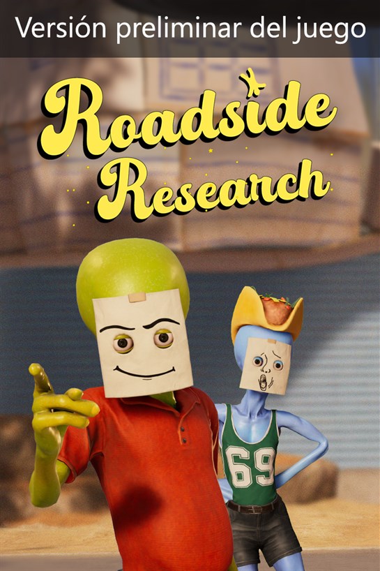 Foto en caja de Roadside Research (Versión preliminar del juego)