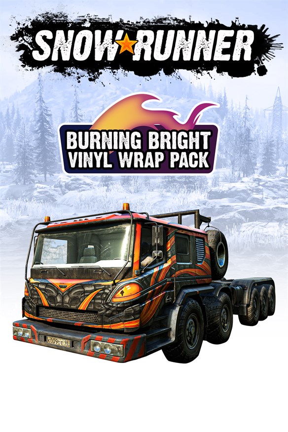 SnowRunner - Burning Bright Vinyl Wrap Pack (Windows 10) Xbox Series X|S and Xbox One cover art