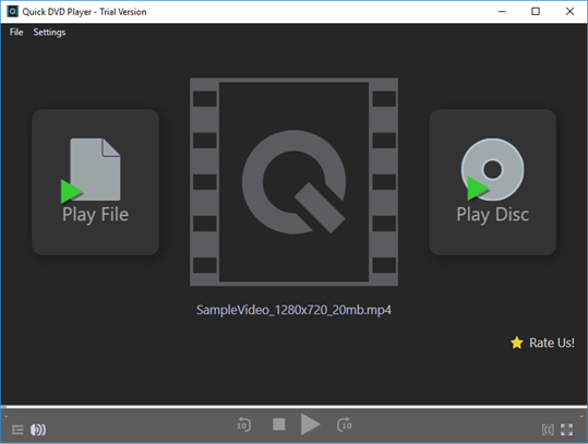 Quick DVD Player screenshot 1