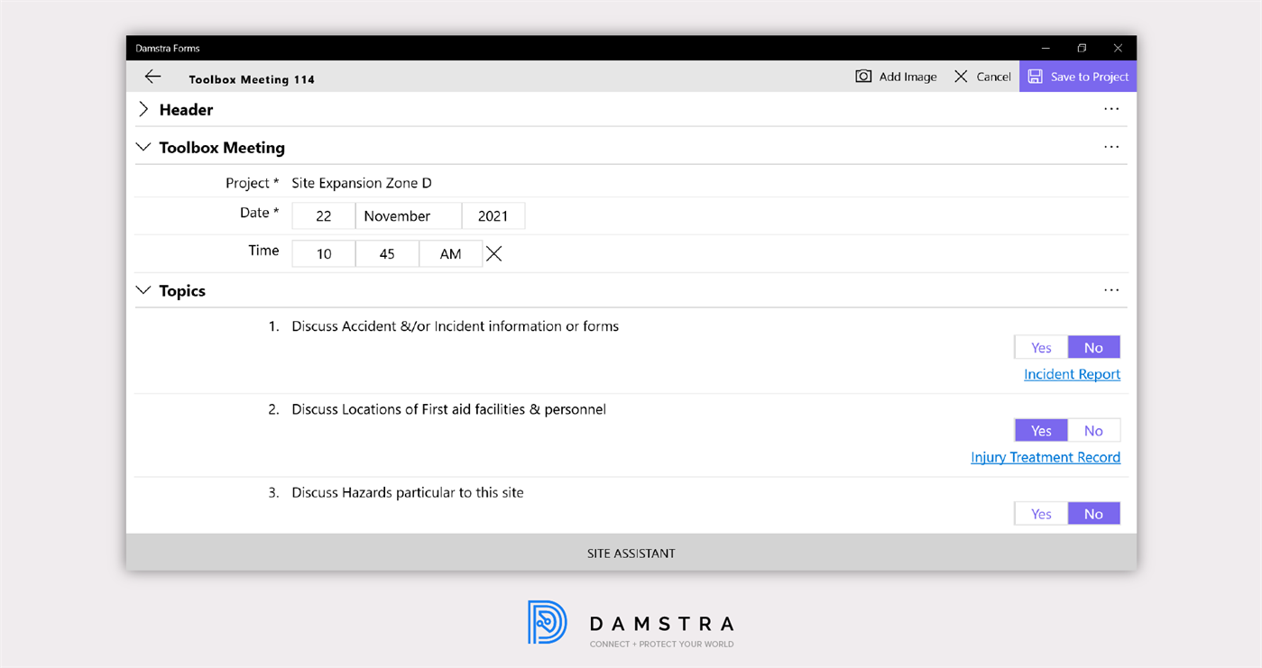 #6. Damstra Forms (Windows) 由: Applied Project Experience